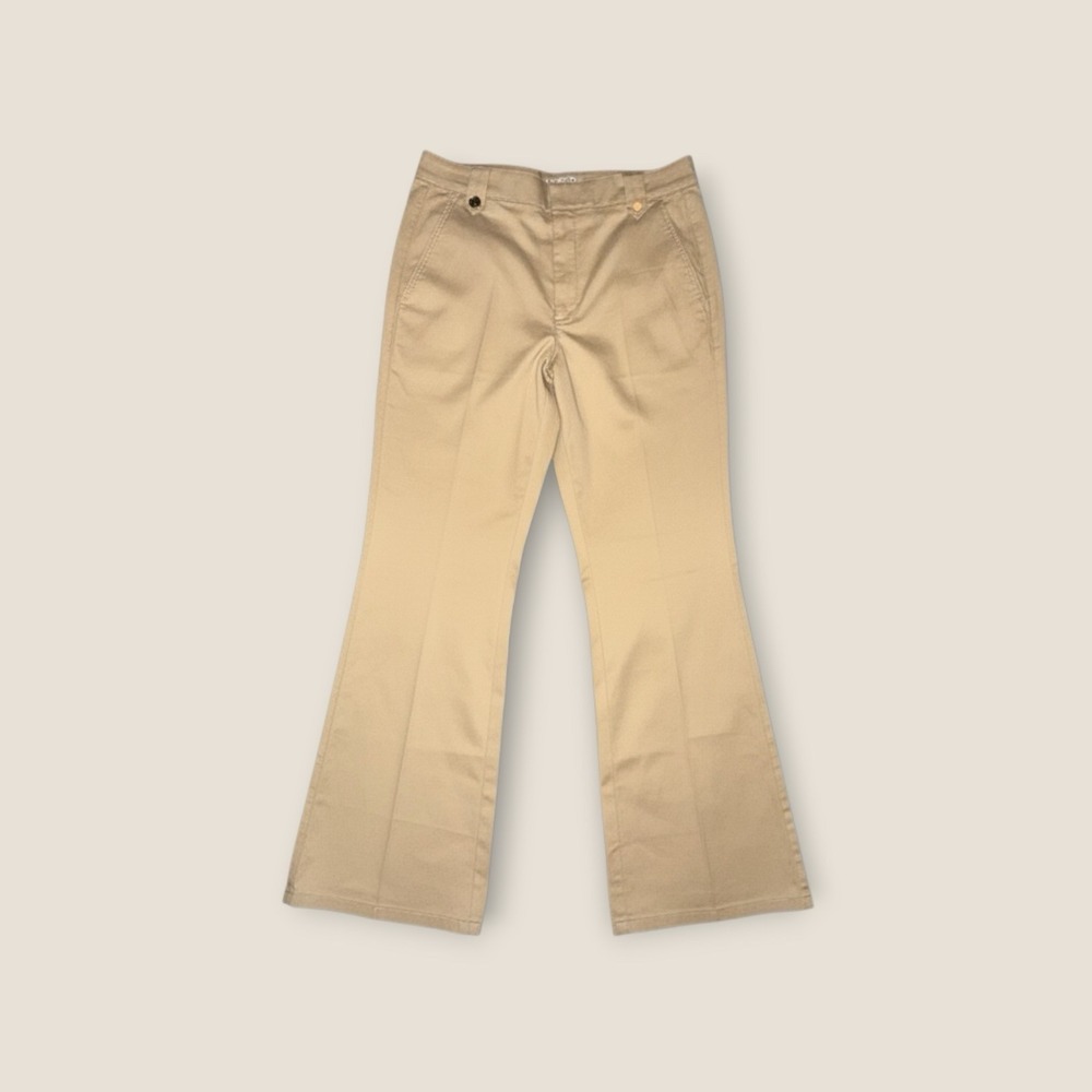 NWT White House‎ Black Market Tan Trouser Pants Women's Size 12 Straight Leg